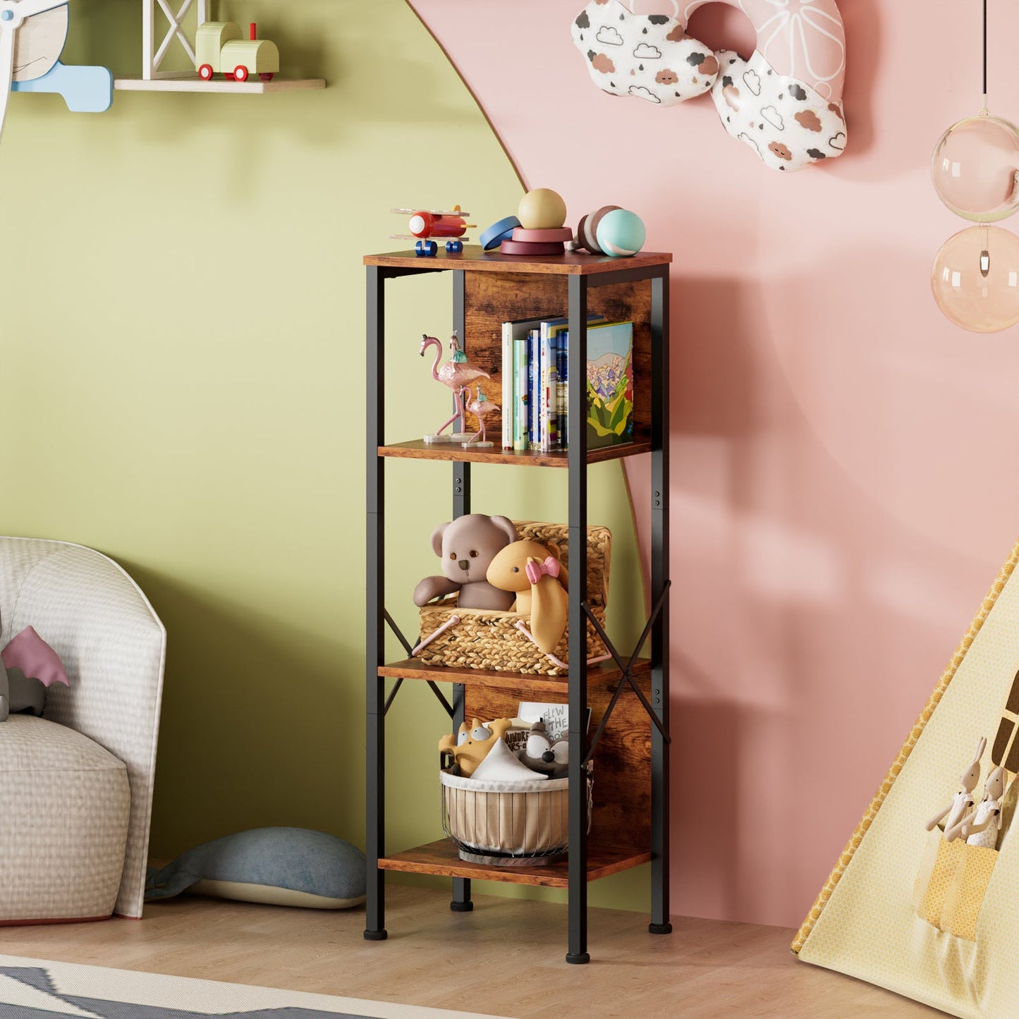 Symnic Bookshelf with Back